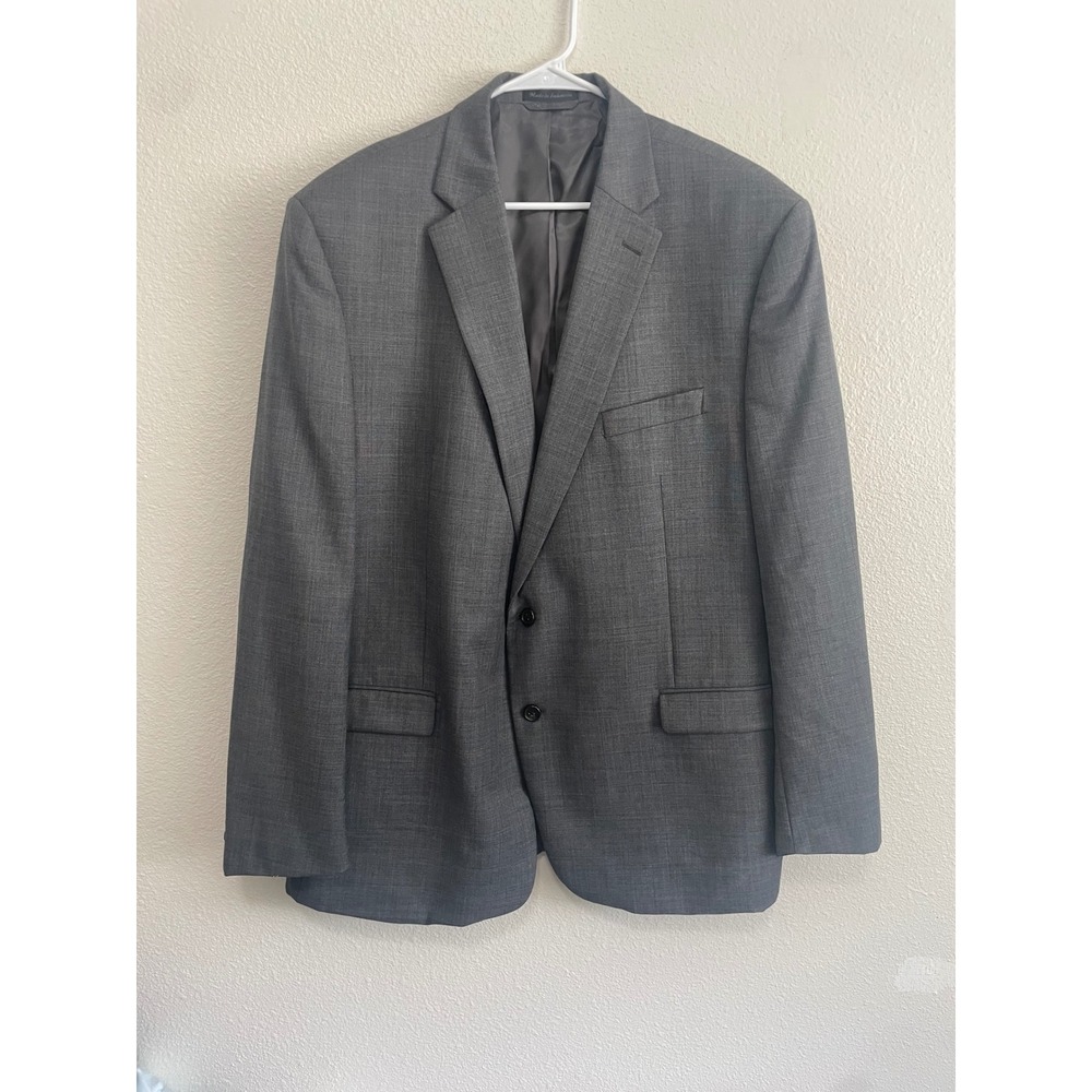 Lauren Ralph Lauren Blazer Men 48L Gray EUC Wool Natural Stretch Sport Coat